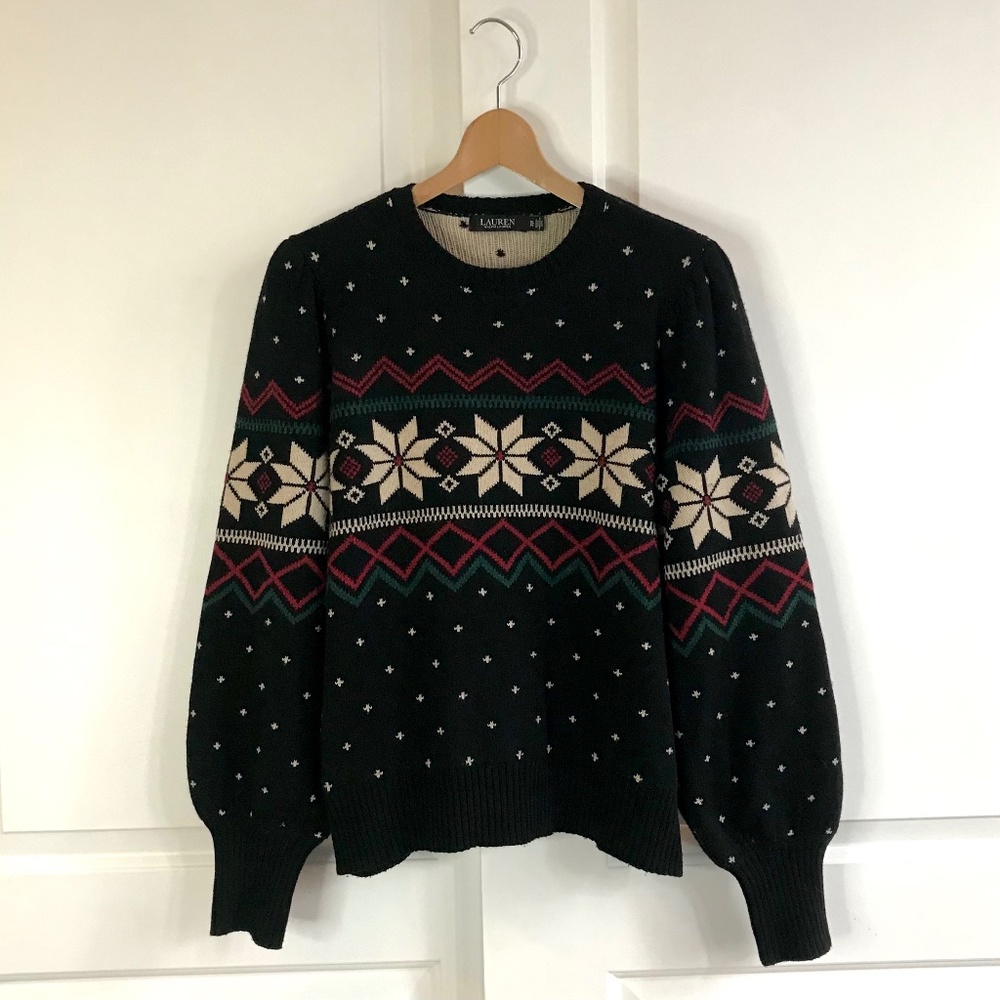 Ralph Lauren Black Label Graciela Fair Isle Sweater